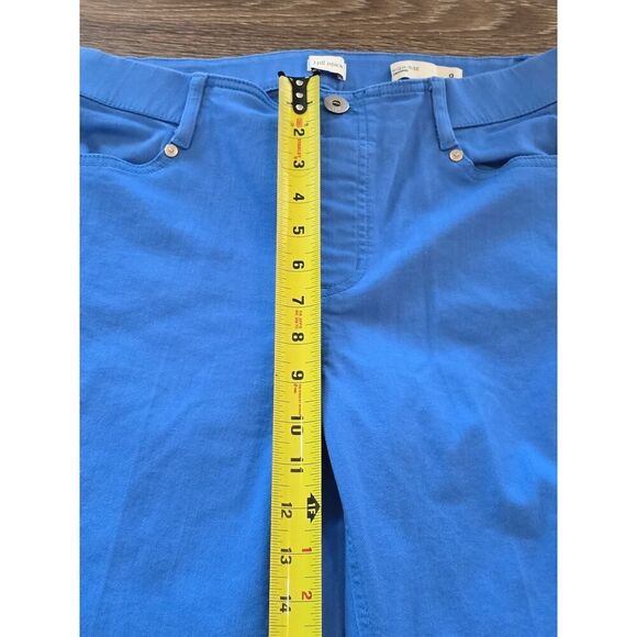 J.Jill High-Rise Cropped Pants Size 8R Blue | Comfy Bold Closet Staple Color Pop - Picture 7 of 8